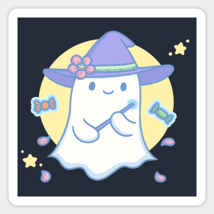 Flower Ghost Witch Sticker